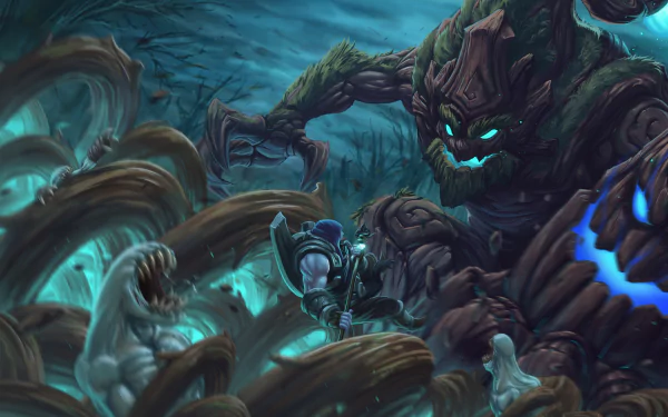 Maokai (League Of Legends) Yorick (League of Legends) video game League Of Legends HD Desktop Wallpaper | Background Image