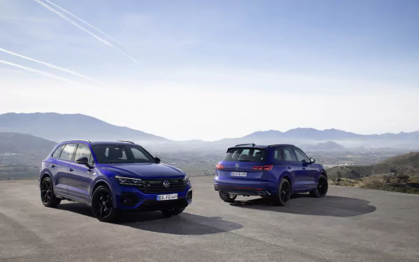 SUV car Volkswagen Volkswagen Touareg vehicle Volkswagen Touareg R-Line HD Desktop Wallpaper | Background Image