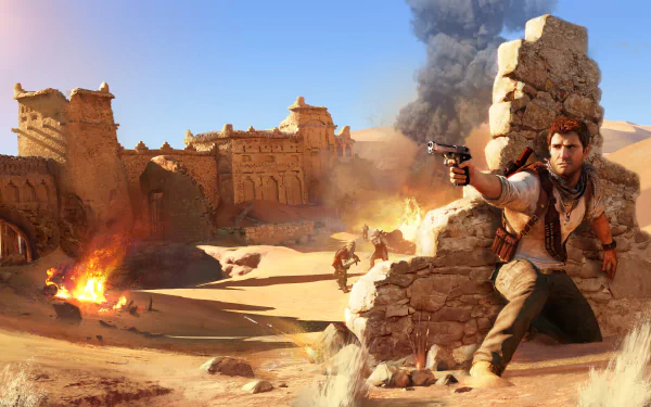 Nathan Drake video game Uncharted 3: Drake's Deception HD Desktop Wallpaper | Background Image