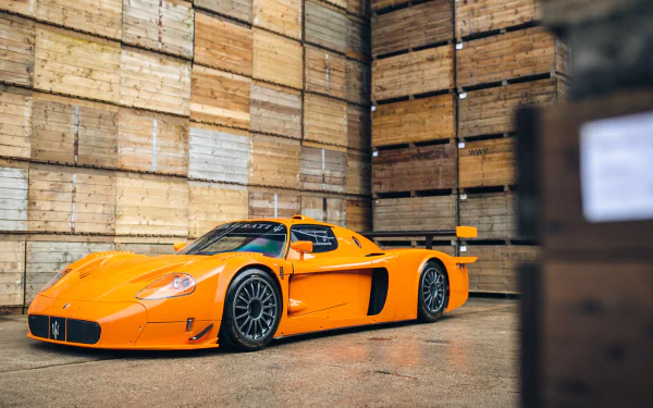 supercar orange car car Maserati vehicle Maserati MC12 HD Desktop Wallpaper | Background Image