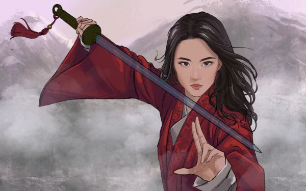 sword movie Mulan (2020) HD Desktop Wallpaper | Background Image