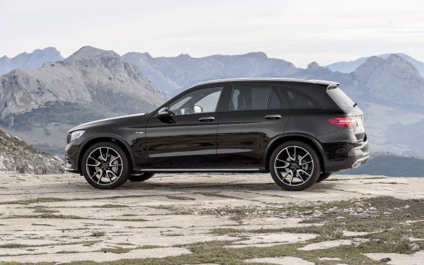 black car SUV Mercedes-Benz GLC-Class Mercedes-Benz vehicle Mercedes-AMG GLC 43 HD Desktop Wallpaper | Background Image