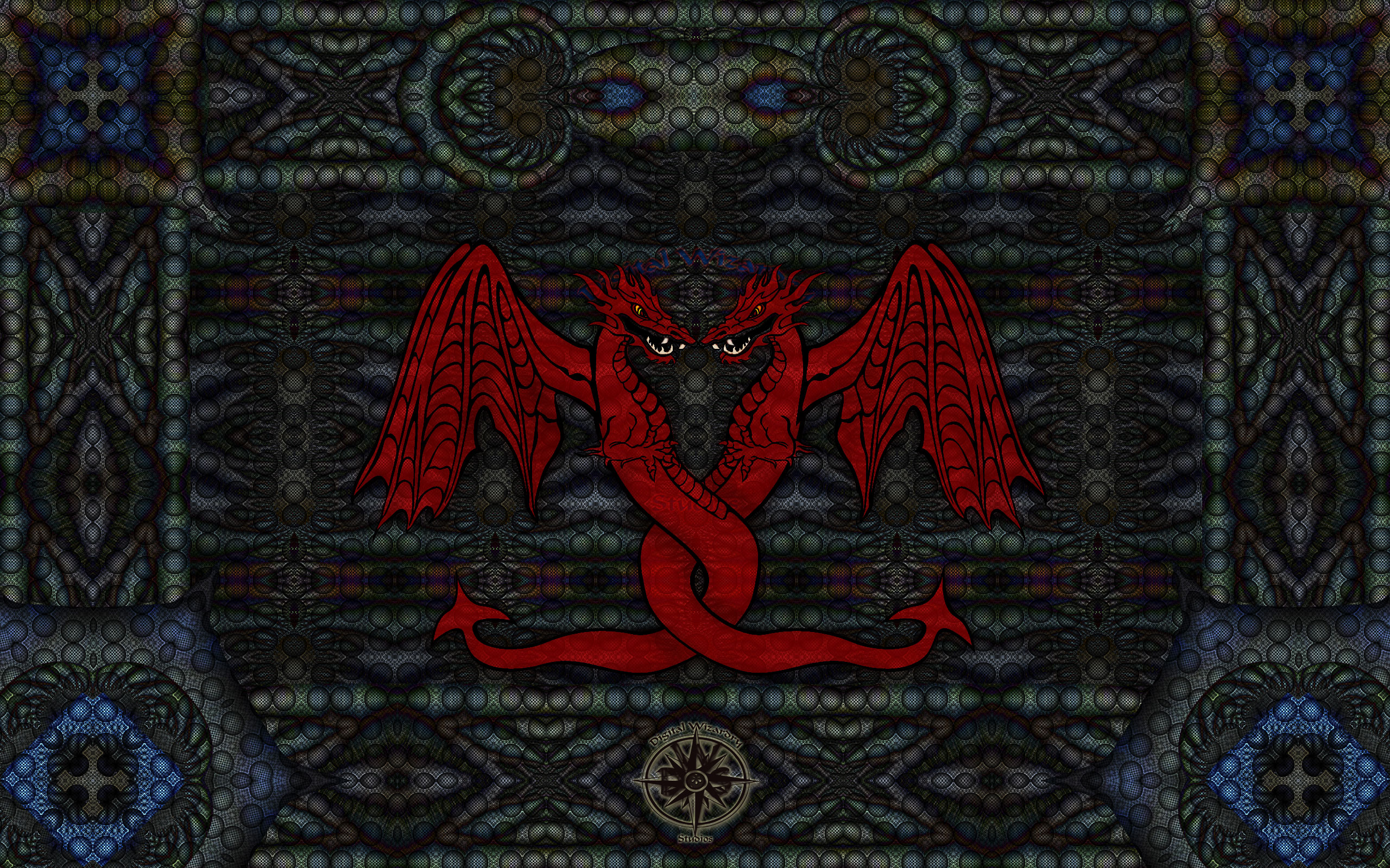 Fantasy dragon desktop wallpaper.