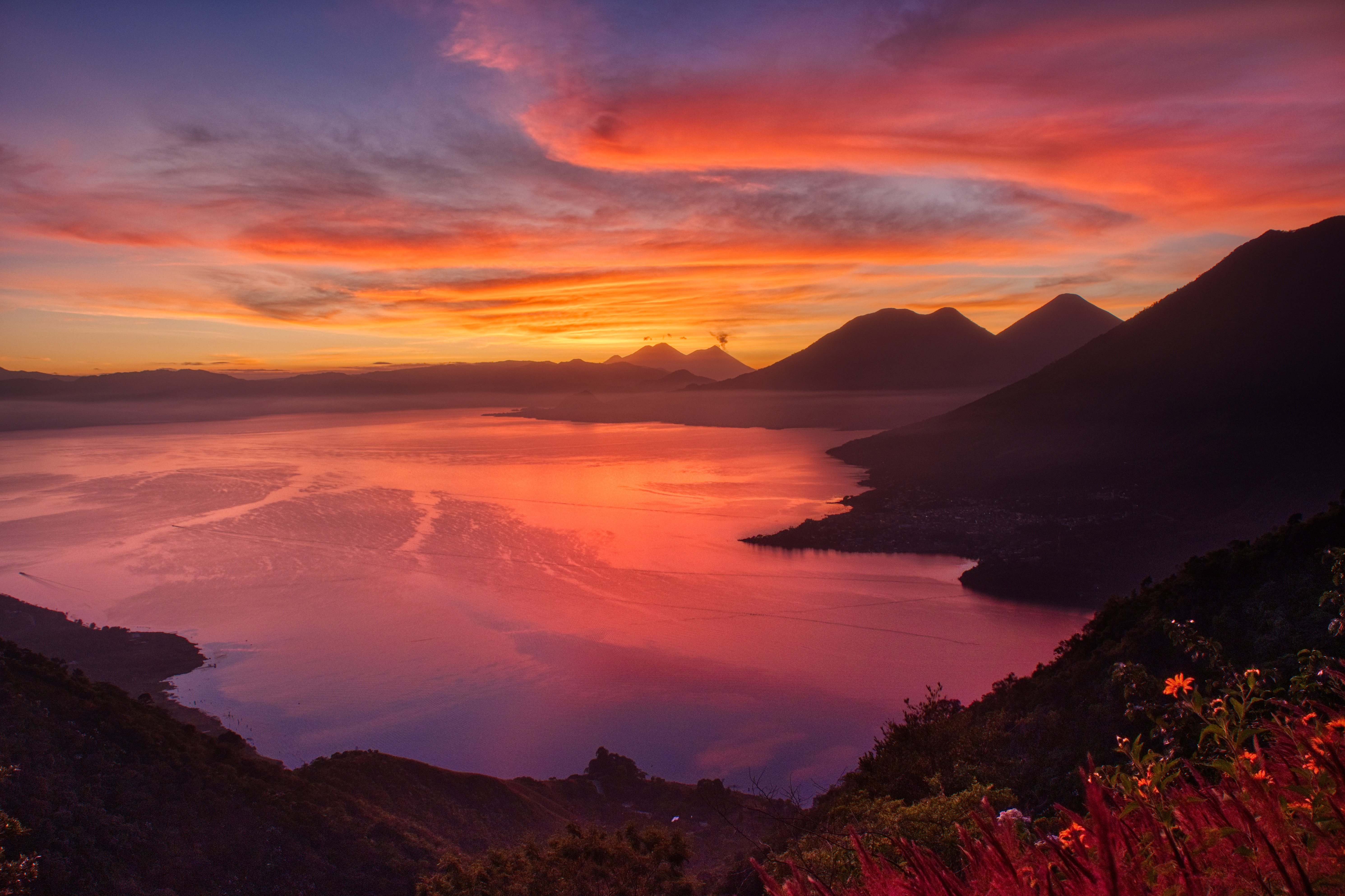Download Lake Cloud Sunrise Nature Landscape 4k Ultra HD Wallpaper by ...