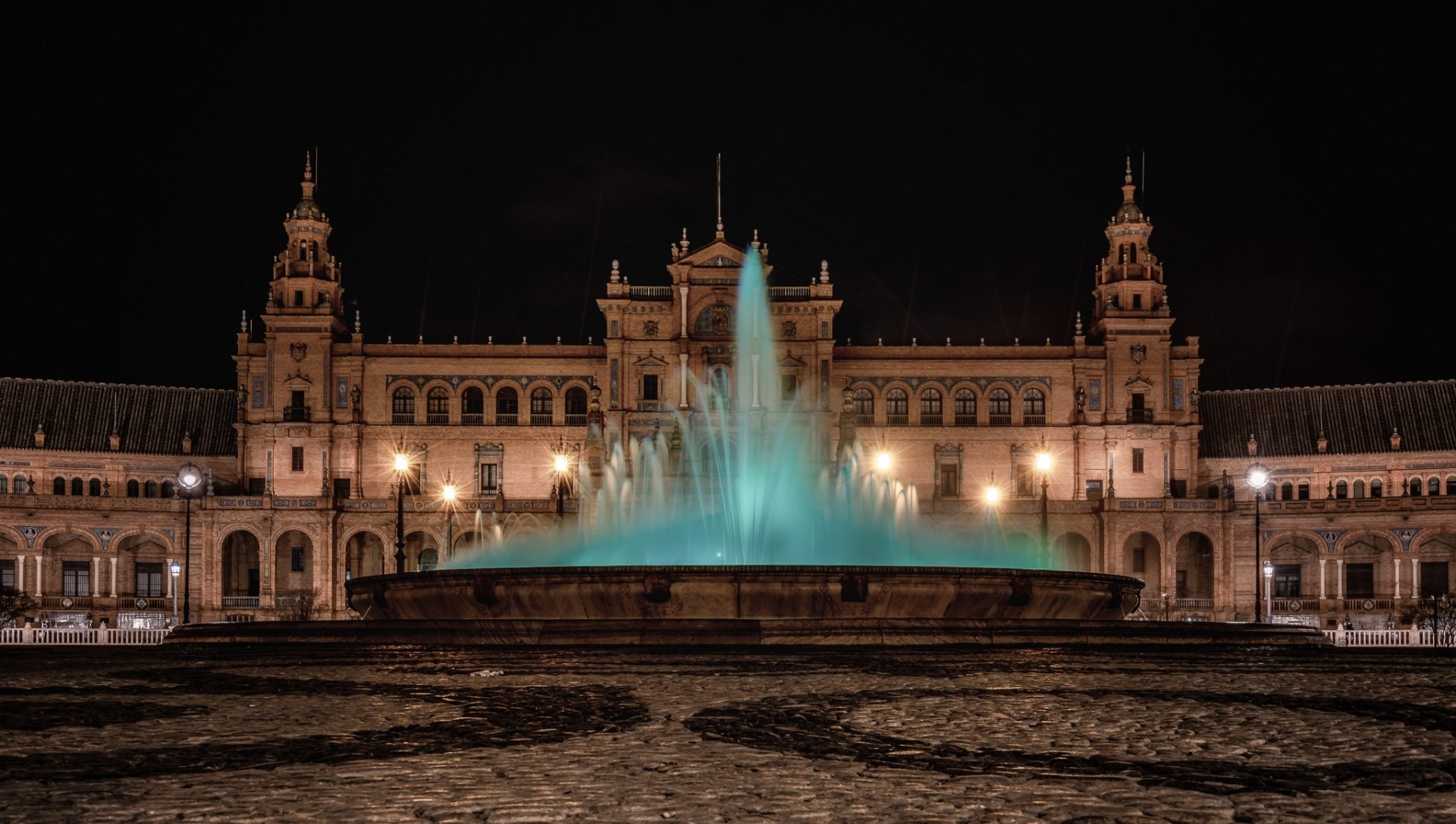 Download Building Seville Spain Man Made Fountain HD Wallpaper by Mario Calma
