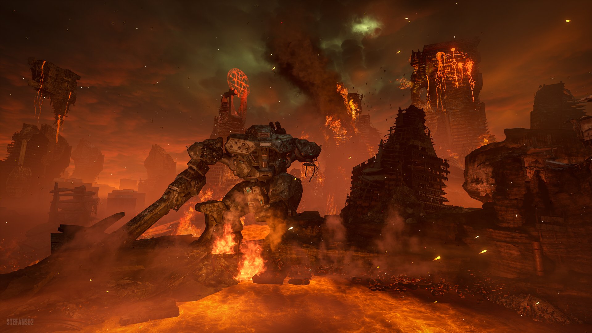 DOOM Eternal Hell On Earth By StefanS02 3840x2160 Wallpaper Abyss