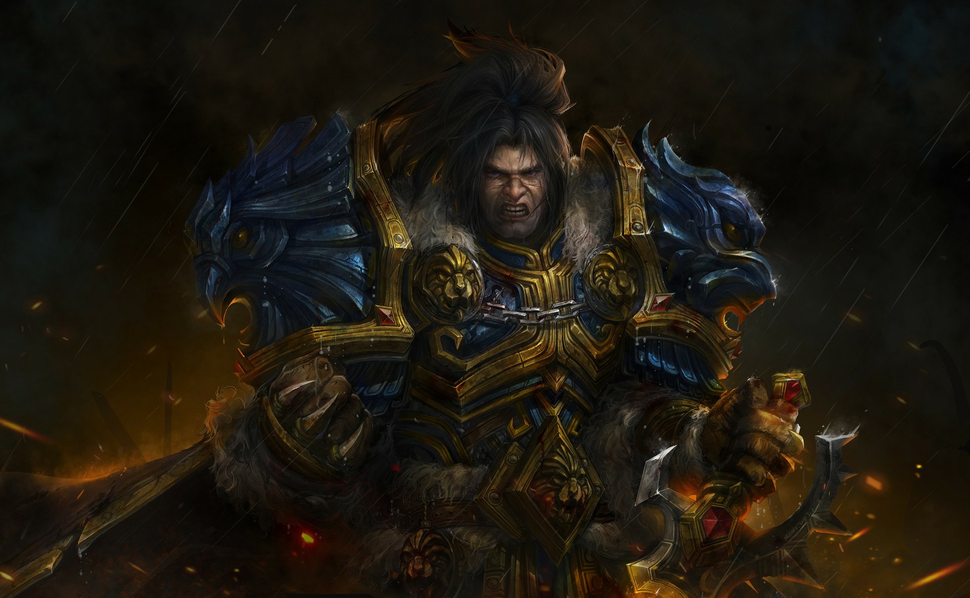 Download Varian Wrynn Video Game World Of Warcraft Legion HD Wallpaper by Dou Bao