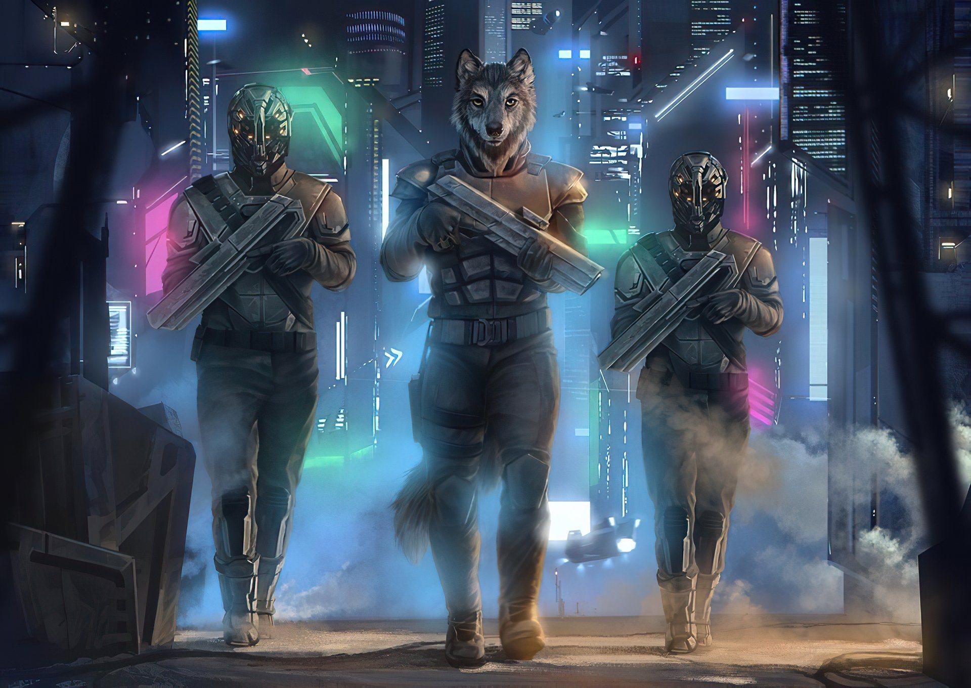 Download Weapon Futuristic Sci Fi Warrior 4k Ultra HD Wallpaper by ...