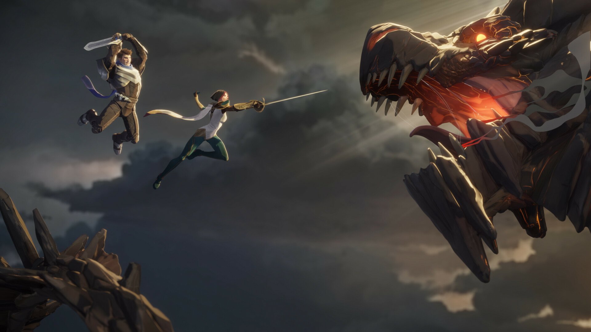 Download Fiora (League Of Legends) Garen (League Of Legends) Video Game Legends Of Runeterra HD Wallpaper by Tamas Sarffi