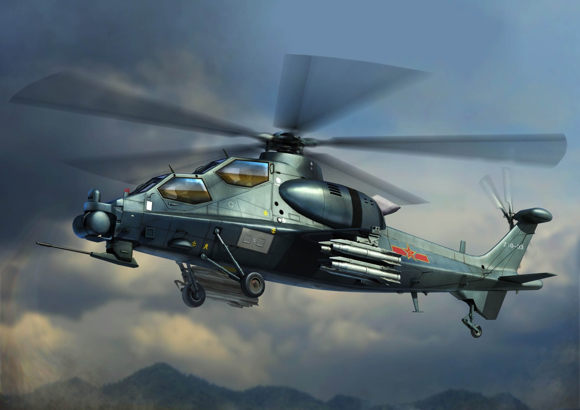 Download Aircraft Helicopter Attack Helicopter Military CAIC Z-10 HD Wallpaper