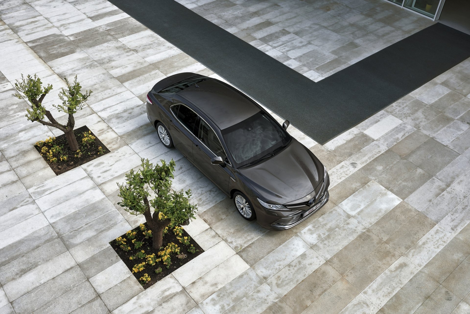 Download Black Car Compact Car Car Toyota Vehicle Toyota Camry 4k Ultra HD Wallpaper