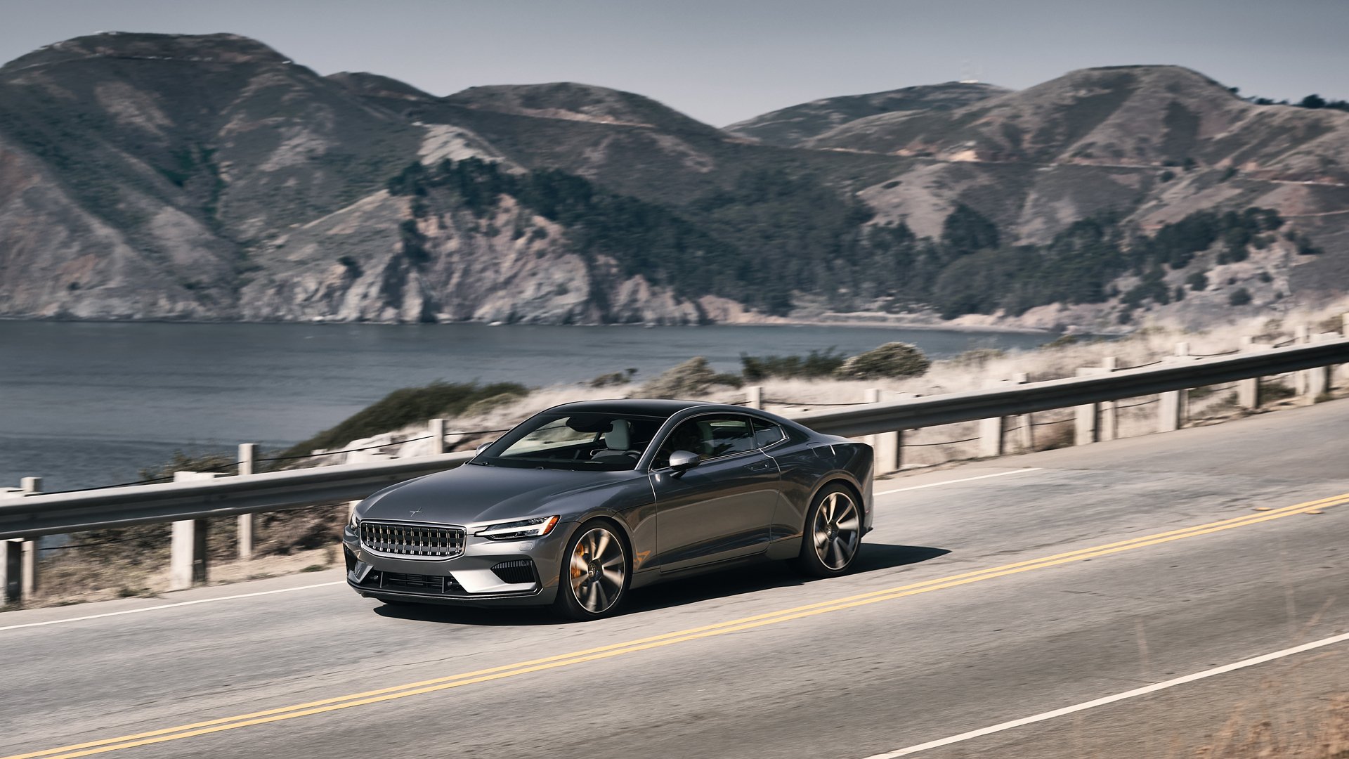 Download Silver Car Electric Car Car Vehicle Polestar 1 HD Wallpaper