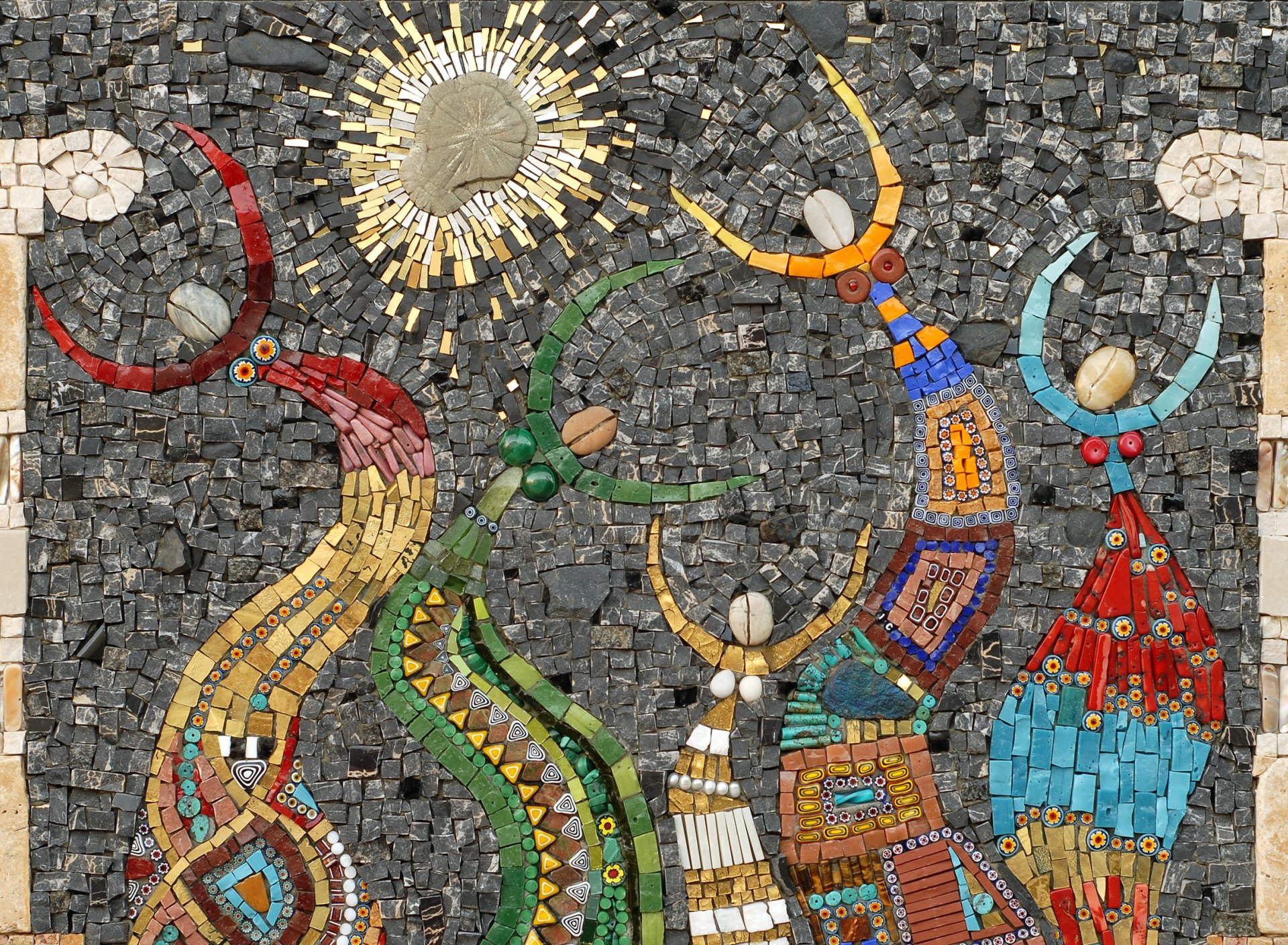 Ancient Mosaic Hd Wallpaper Background Image 1920x1408