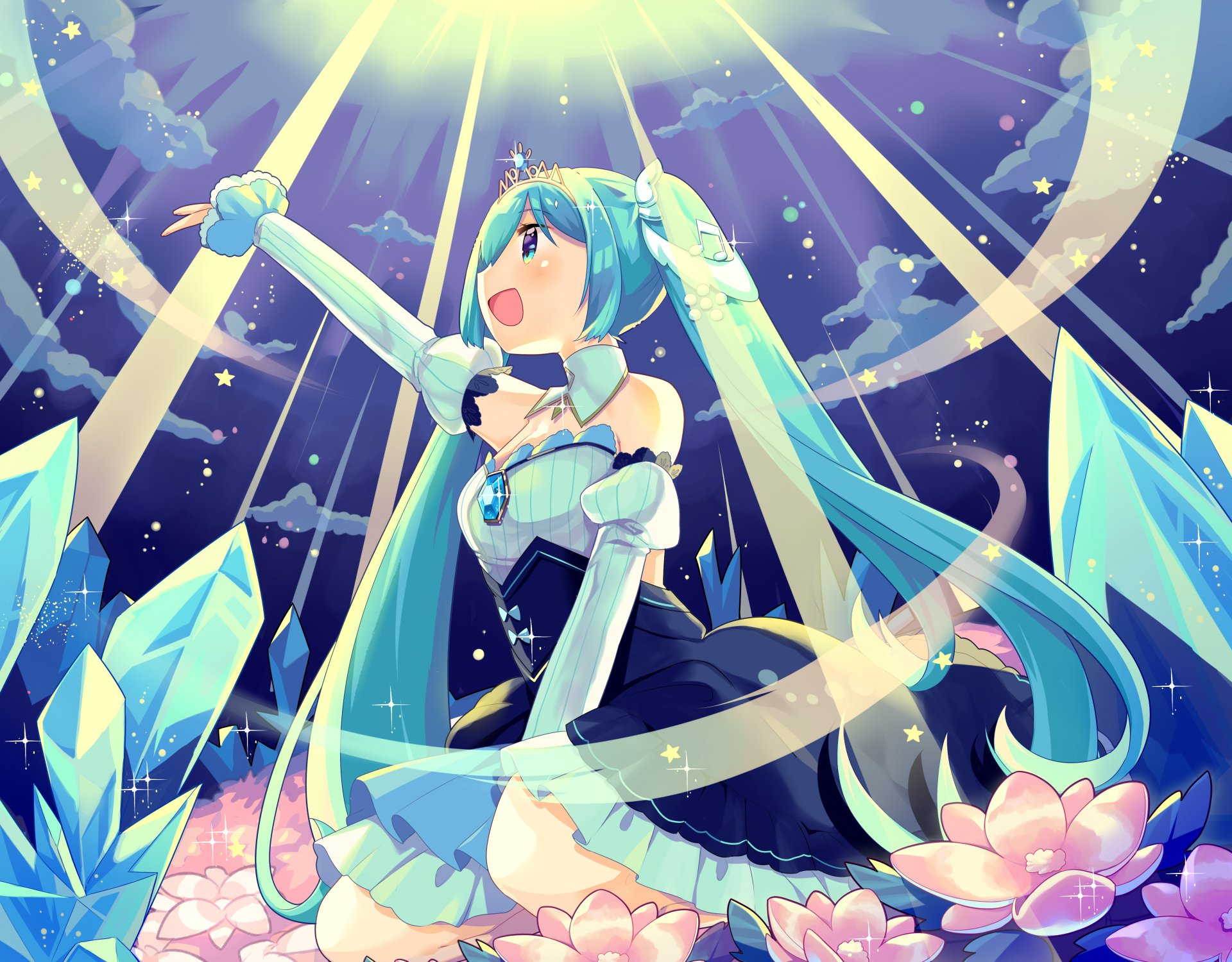 Download Hatsune Miku Anime Vocaloid 4k Ultra HD Wallpaper by いかり