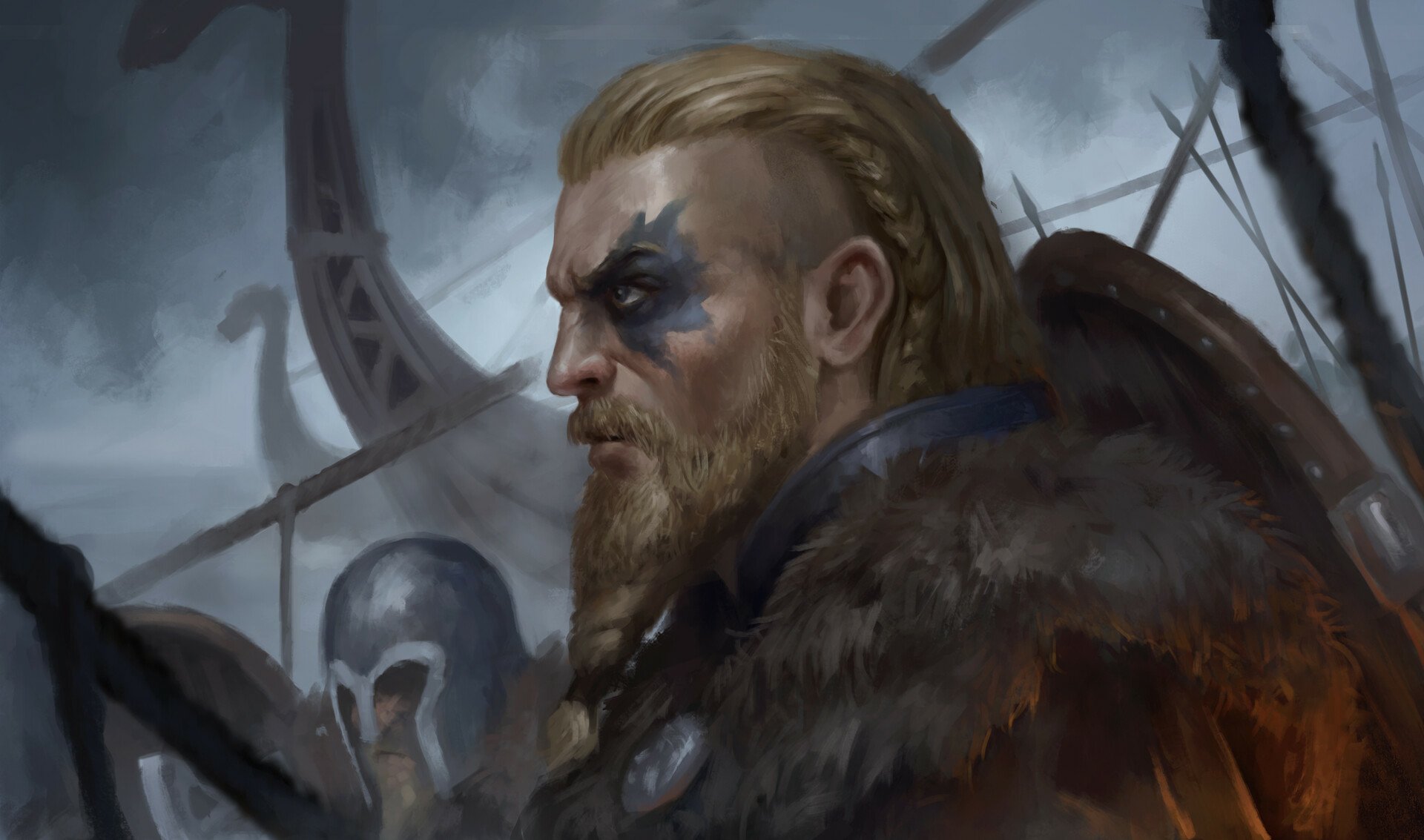 Download Viking Warrior Assassin's Creed Video Game Assassin's Creed Valhalla HD Wallpaper by Clark Ocleasa