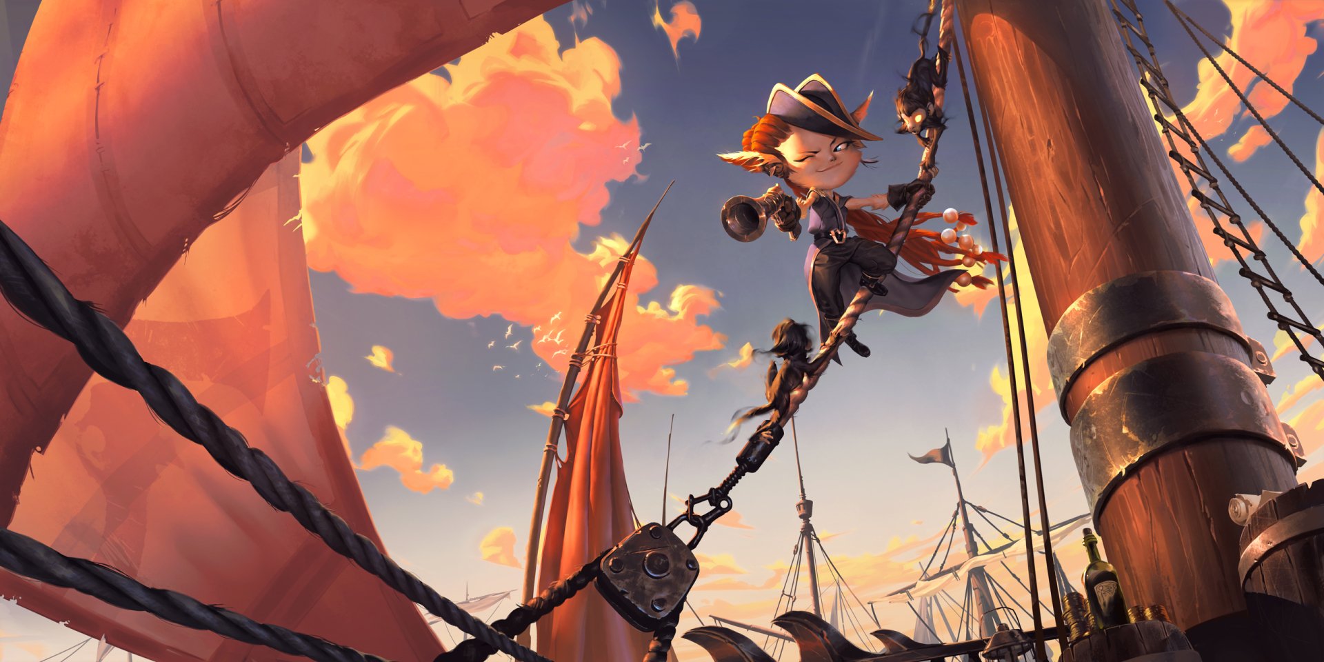 Download Bilgewater (League Of Legends) Video Game Legends Of Runeterra HD Wallpaper by Valentin Gloaguen