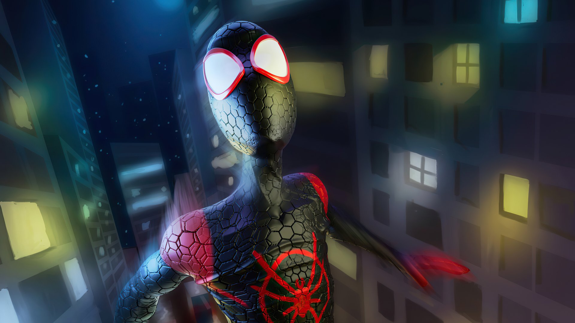 Download Miles Morales Spider Man Movie Spider-Man: Into The Spider-Verse 4k Ultra HD Wallpaper by Christian Martinez