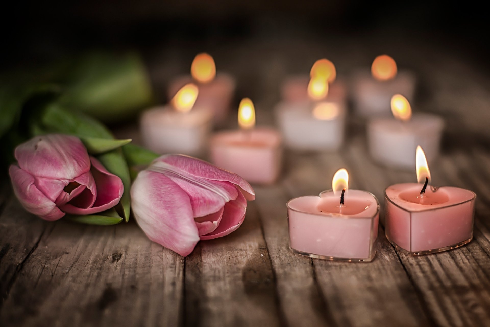 Flower Candle Wallpaper