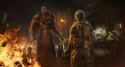 Nemesis (Resident Evil) Carlos Oliveira video game Resident Evil 3 HD Desktop Wallpaper | Background Image