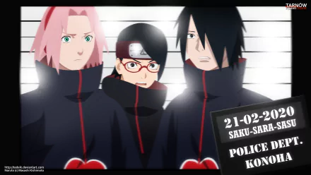 Sakura Haruno Sasuke Uchiha Sarada Uchiha Anime Boruto HD Desktop Wallpaper | Background Image