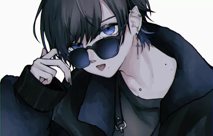 sunglasses Anime Original HD Desktop Wallpaper | Background Image