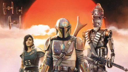 Cara Dune IG-11 (Star Wars) The Mandalorian (Character) Star Wars TV Show The Mandalorian (TV Show) HD Desktop Wallpaper | Background Image