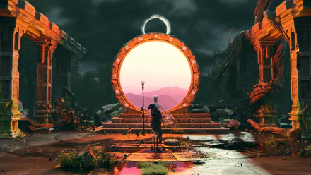  Far away some other stargate just opened. by Eduard Leszczynski