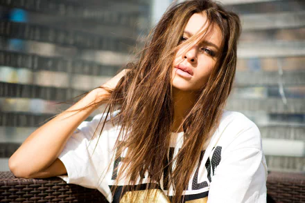 brunette model Swedish woman Josephine Forsberg HD Desktop Wallpaper | Background Image