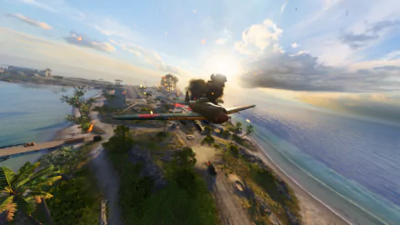 Wake Island airplane video game Battlefield V HD Desktop Wallpaper | Background Image