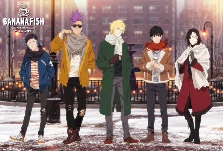 Yut Lung Sing Soo-Ling Shorter Wong Eiji Okumura Ash Lynx Anime Banana Fish HD Desktop Wallpaper | Background Image