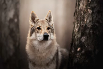 czechoslovakian wolfdog dog Animal wolfdog HD Desktop Wallpaper | Background Image