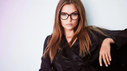 blue eyes glasses redhead Danish model Celebrity Josephine Skriver HD Desktop Wallpaper | Background Image