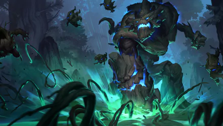 Maokai (League Of Legends) video game Legends of Runeterra HD Desktop Wallpaper | Background Image