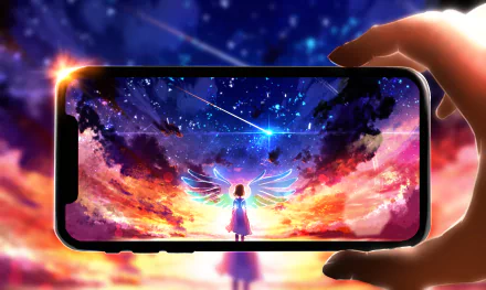 wings iPhone smartphone Anime Original HD Desktop Wallpaper | Background Image