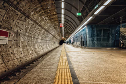  Underground Tunnel, Metro Railway Station, Cologne, Germany by Tama66