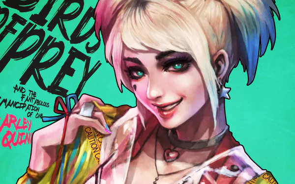 DC Comics green eyes blonde Harley Quinn movie Birds of Prey (and the Fantabulous Emancipation of One Harley Quinn) HD Desktop Wallpaper | Background Image