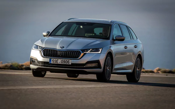 silver car car Skoda vehicle Skoda Octavia Combi HD Desktop Wallpaper | Background Image