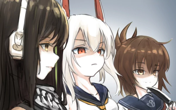 Kantai Collection Azur Lane Girls Frontline M4A1 (Girls Frontline) Ayanami (Azur Lane) Inazuma (Kancolle) video game crossover HD Desktop Wallpaper | Background Image