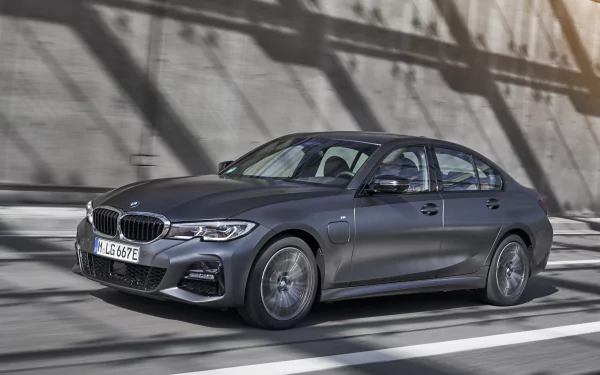 silver car compact car car BMW BMW 330e vehicle BMW 3 Series HD Desktop Wallpaper | Background Image