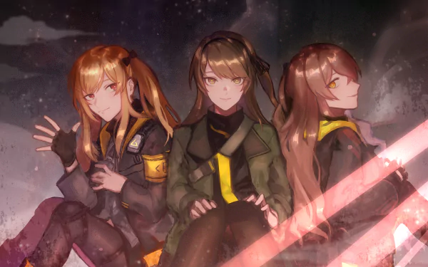 UMP9 (Girls Frontline) UMP45 (Girls Frontline) UMP40 (Girls Frontline) video game Girls Frontline HD Desktop Wallpaper | Background Image