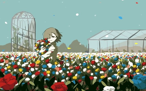 Anime Original Rose Flower HD Wallpaper | Background Image