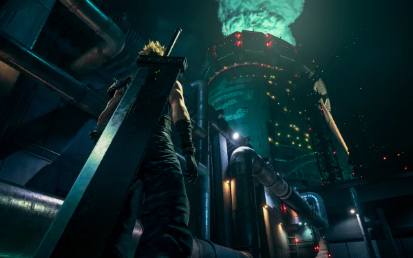 Buster Sword Cloud Strife video game Final Fantasy VII Remake HD Desktop Wallpaper | Background Image