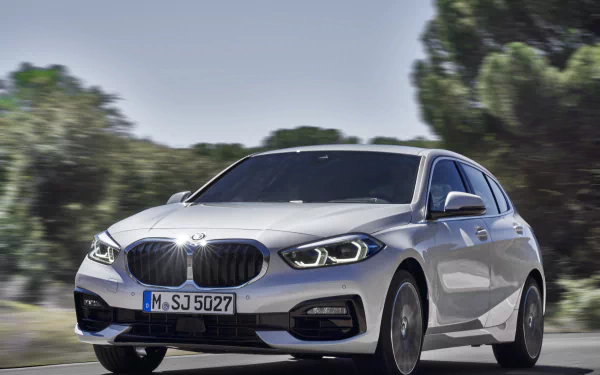 subcompact car silver car car BMW 118i M Sport BMW vehicle BMW 1 Series HD Desktop Wallpaper | Background Image