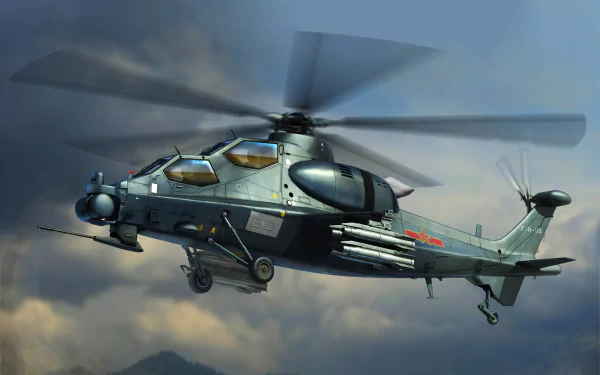 aircraft helicopter attack helicopter military CAIC Z-10 HD Desktop Wallpaper | Background Image