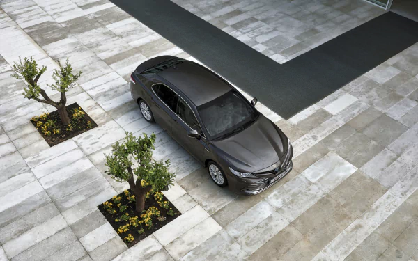 black car compact car car Toyota vehicle Toyota Camry HD Desktop Wallpaper | Background Image