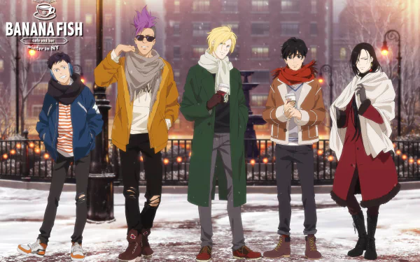 Yut Lung Sing Soo-Ling Shorter Wong Eiji Okumura Ash Lynx Anime Banana Fish HD Desktop Wallpaper | Background Image