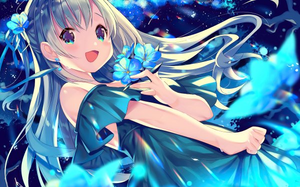 Anime Original Blue Eyes HD Wallpaper | Background Image