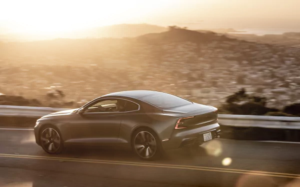 silver car electric car car vehicle Polestar 1 HD Desktop Wallpaper | Background Image