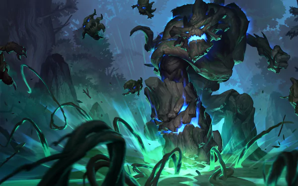 Maokai (League Of Legends) video game Legends of Runeterra HD Desktop Wallpaper | Background Image