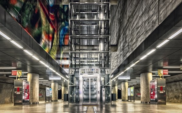Man Made Train Station Underground Platform HD Wallpaper | Background Image